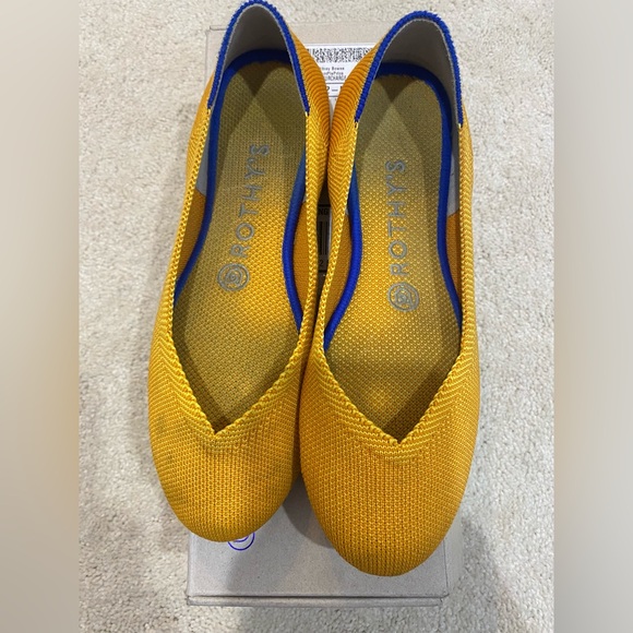 Rothy’s Yellow The Flat SZ 7 - Picture 1 of 4